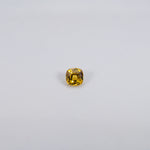 1.28 carat natural yellow sapphire, cushion 6mm loose yellow gemstone