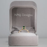14K Yellow Gold Zambian Emerald Ring