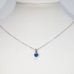 14K White Gold Kyanite Pendant