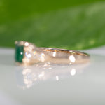 14K Yellow Gold Zambian Emerald Ring