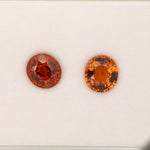 2.26ct Spessartite Garnet oval 9x8mm loose orange gemstone
