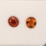 2.26ct Spessartite Garnet oval 9x8mm loose orange gemstone