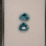 natural cambodian blue zircon oval loose gemstone