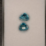 natural cambodian blue zircon oval loose gemstone