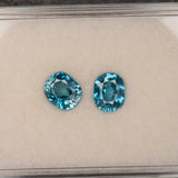 Natural Cambodian Blue Zircon Oval Shape 8.3x6.8x4.7mm 3.00ct Loose Gemstone