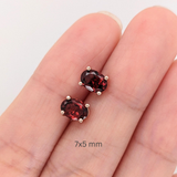 Natural Oval Cut Red Garnet – Calibrated Loose Faceted Gemstone for Jewelry Making