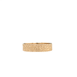 Men's Textured Wedding Ring Band in 14K Solid Gold | Wide Band