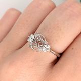 Mixed Diamond Accented Ring Semi Mount