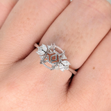 Mixed Diamond Accented Ring Semi Mount