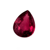 Pear Shape Pigeon Blood Red Ruby