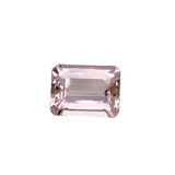 Certified Cor de Rosa Emerald Cut Pink Morganite