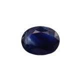 Oval Heated Midnight Blue Sapphire