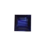 Princess Cut Heated Midnight Blue Sapphire