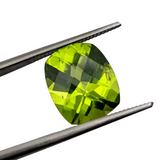 Checkerboard Cut Arizona Peridot Gemstone