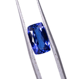 Cushion Cut Bluish Purple Tanzanite