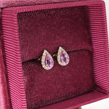 Lillian | 0.62ct Pink Sapphire Stud Earrings, Solid 14K Yellow Gold – Pear 5x3mm, Classic Birthstone Handcrafted Jewelry Gift for Her
