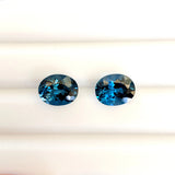 Natural Oval Cut London Blue Topaz – Calibrated Loose Faceted Gemstone for Jewelry Making