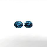 Natural Oval Cut London Blue Topaz – Calibrated Loose Faceted Gemstone for Jewelry Making