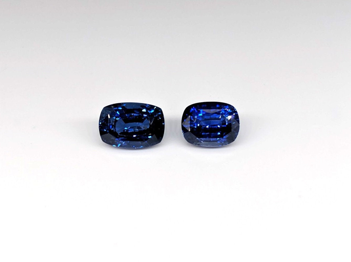 Gemstones-Natural Blue Sapphire Loose Gemstone Top Quality Cushion Shape, Faceted AAA Royal Blue Sapphire Loose Stone- 12x9.5mm 9.00cts - NNJGemstones