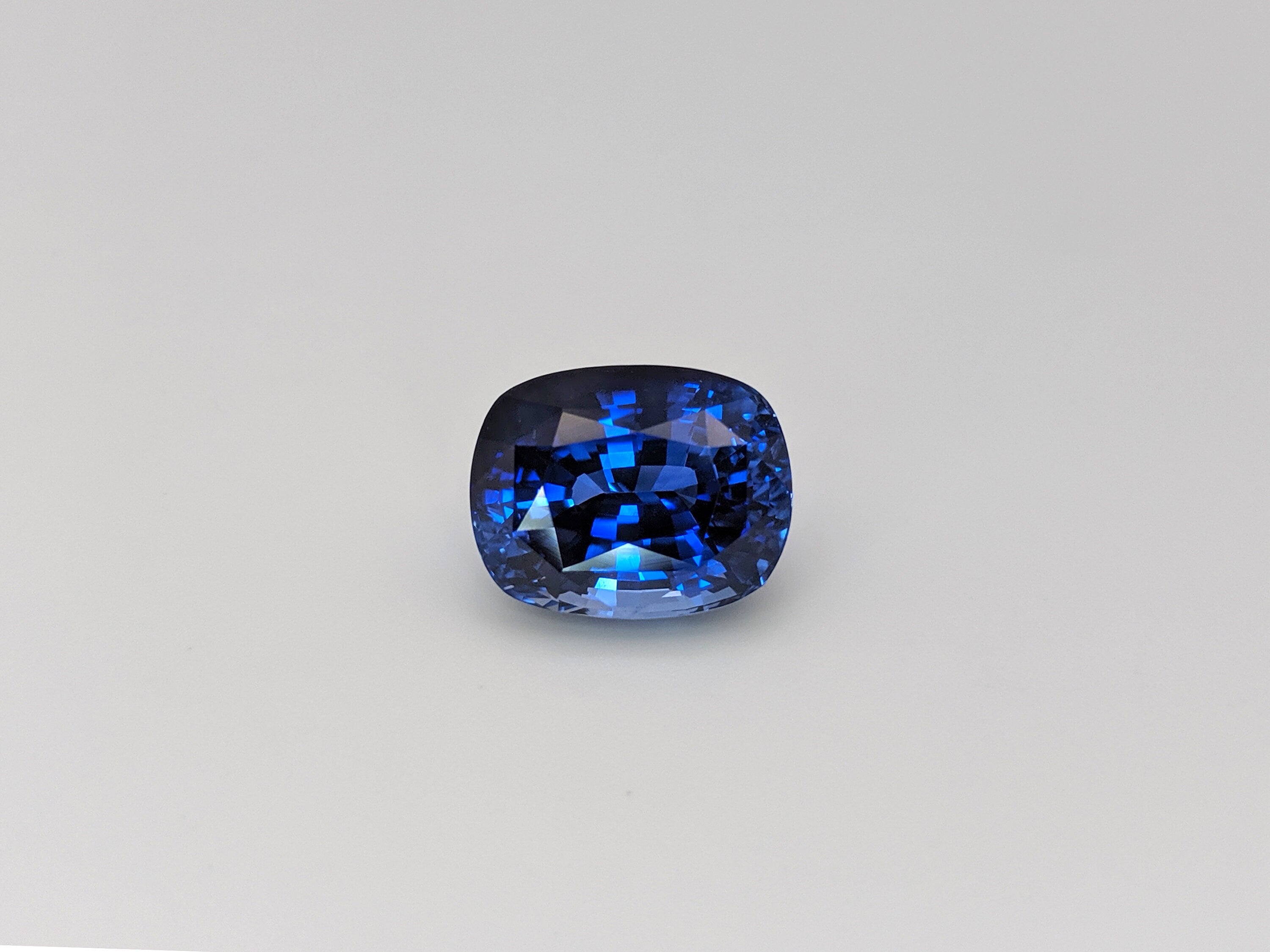 Gemstones-Natural Blue Sapphire Loose Gemstone Top Quality Cushion Shape, Faceted AAA Royal Blue Sapphire Loose Stone- 12x9.5mm 9.00cts - NNJGemstones