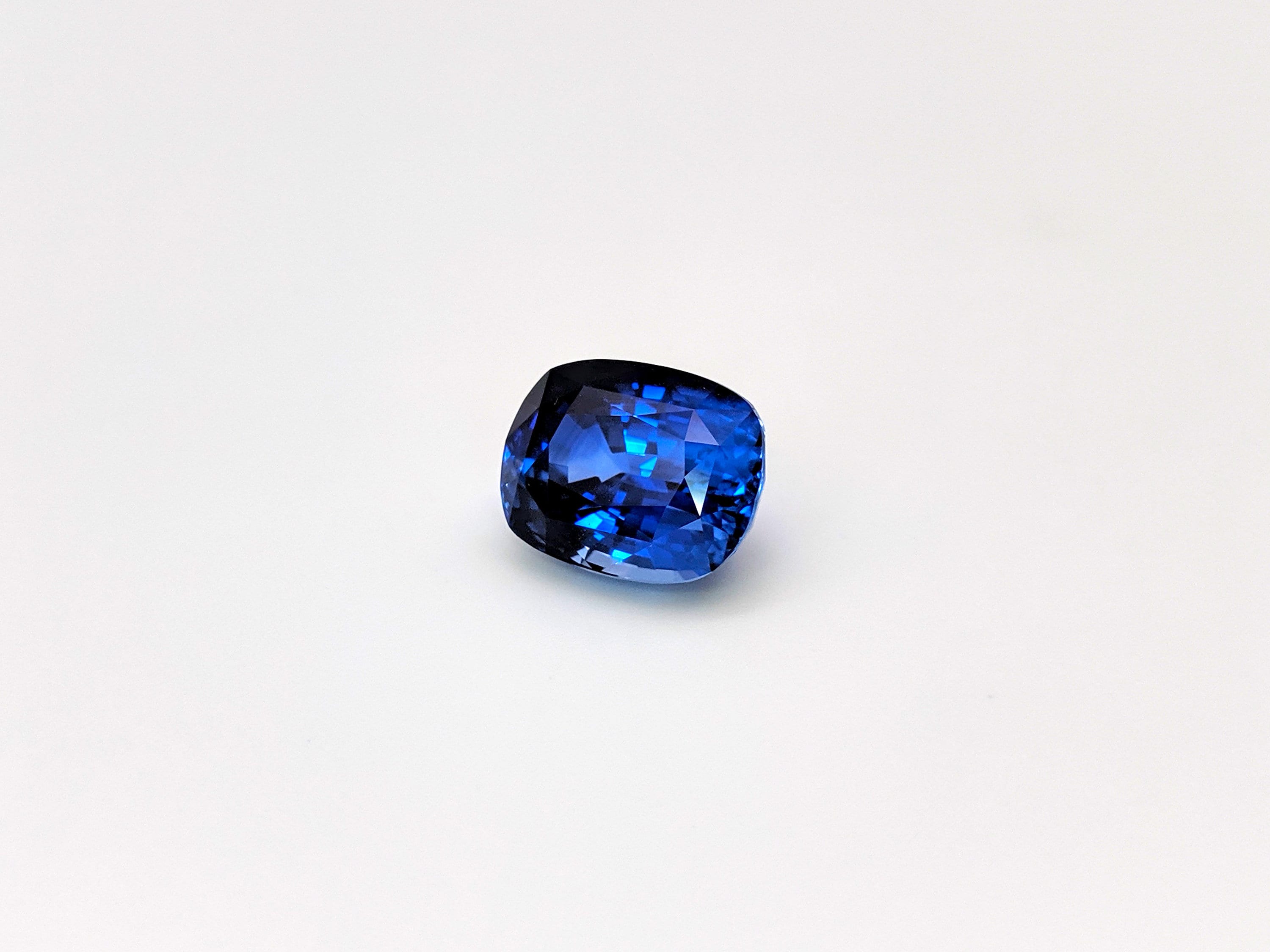 Gemstones-Natural Blue Sapphire Loose Gemstone Top Quality Cushion Shape, Faceted AAA Royal Blue Sapphire Loose Stone- 12x9.5mm 9.00cts - NNJGemstones