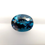Natural Oval Cut London Blue Topaz – Calibrated Loose Faceted Gemstone for Jewelry Making