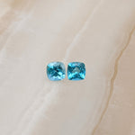 Gemstones-Paraiba Apatite Loose Gemstones | Cushion Cut 5mm | Blue Green Gem | Jewelry Center Stone Setting | Blue Green - NNJGemstones