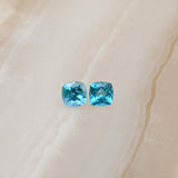 Gemstones-Paraiba Apatite Loose Gemstones | Cushion Cut 5mm | Blue Green Gem | Jewelry Center Stone Setting | Blue Green - NNJGemstones