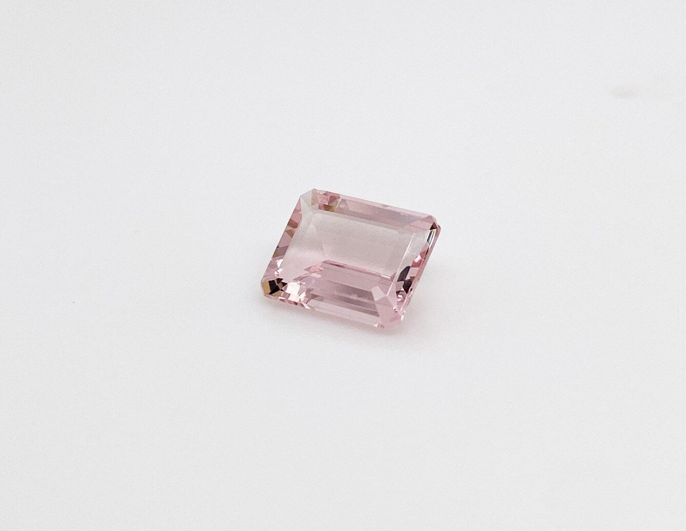 Gemstones-Certified Pink Morganite Loose Gemstone | AAA Cor de Rosa Gem | Emerald Cut 7x5mm 8x6mm 9x7mm | Natural Earth Mined - NNJGemstones