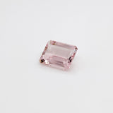 Gemstones-Certified Pink Morganite Loose Gemstone | AAA Cor de Rosa Gem | Emerald Cut 7x5mm 8x6mm 9x7mm | Natural Earth Mined - NNJGemstones