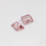 Gemstones-Certified Pink Morganite Loose Gemstone | AAA Cor de Rosa Gem | Emerald Cut 7x5mm 8x6mm 9x7mm | Natural Earth Mined - NNJGemstones