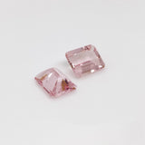 Gemstones-Certified Pink Morganite Loose Gemstone | AAA Cor de Rosa Gem | Emerald Cut 7x5mm 8x6mm 9x7mm | Natural Earth Mined - NNJGemstones