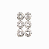Dangle & Drop Earrings-Heirloom Detachable Dangle or Stud Earrings in Solid 14k Gold w Natural Diamond Baguette Accents | Oval 6x4mm | Multi Stone Earrings |Custom - NNJGemstones