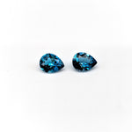 Gemstones-London Blue Topaz Loose Gemstone | Pear Shape 6x4mm 7x5mm 8x6mm 9x7mm 10x8mm | December Birthstone | Blue Gem | Jewelry Setting | Certified - NNJGemstones