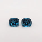 Gemstones-London Blue Topaz Loose Gemstone | Elongated Cushion Shape | 7x5mm 8x6mm 9x7mm 10x8mm 11x9mm 14x10mm| AAA | Stone Setting | Certified - NNJGemstones