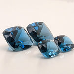 Gemstones-London Blue Topaz Loose Gemstone | Elongated Cushion Shape | 7x5mm 8x6mm 9x7mm 10x8mm 11x9mm 14x10mm| AAA | Stone Setting | Certified - NNJGemstones