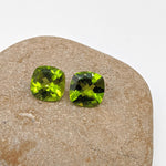 Gemstones-Certified Arizona Peridot Loose Gemstone | Cushion Cut 10mm | Green Gem | August birthstone | Stone Setting | Gemstone Jewelry | Natural - NNJGemstones