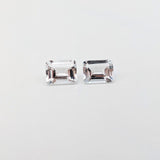 Gemstones-Certified White Topaz Loose Gemstones | Emerald Cut | 8x6mm, 9x7mm, 10x8mm | Affordable Diamond Substitute | Jewelry Center Stone Setting - NNJGemstones