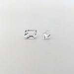 Gemstones-Certified White Topaz Loose Gemstones | Emerald Cut | 8x6mm, 9x7mm, 10x8mm | Affordable Diamond Substitute | Jewelry Center Stone Setting - NNJGemstones