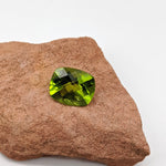 Gemstones-Certified Arizona Peridot Loose Gemstone | Cushion Shape 8x6mm, 9x7mm, 11x9mm | Green Gem | August Birthstone | Checker Top | Radiant Cut | - NNJGemstones