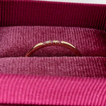 Bands-Natural Earth Mined Pink Sapphire and Diamond Band in Solid 14k Yellow, White or Rose Gold | Straight | Stackable | September Birthstone - NNJGemstones