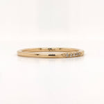 Bands-All Natural Earth Mined Diamond Band in Solid 14k Gold | Straight Band | Stackable | April Birthstone | Anniversary Band | Sizable - NNJGemstones