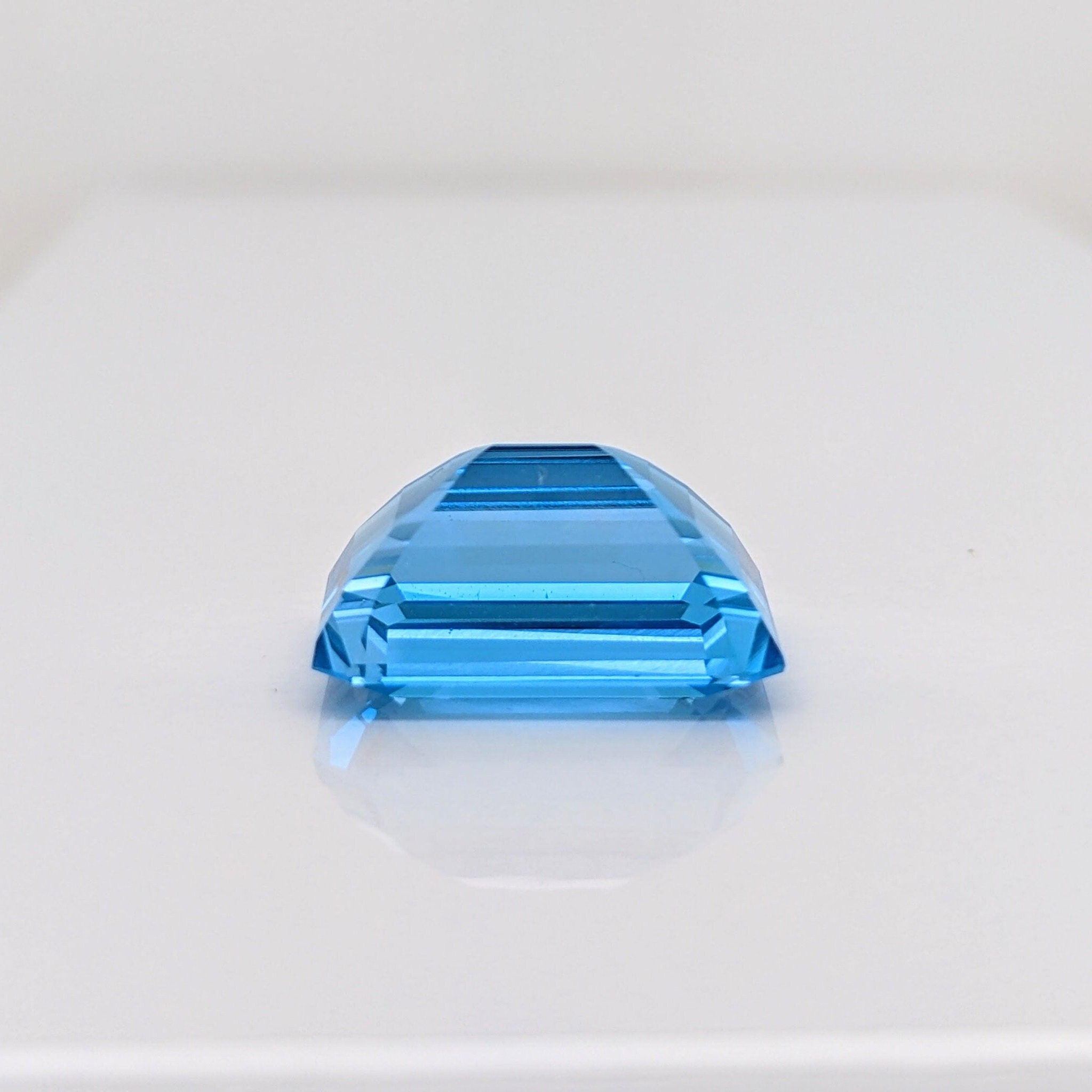 Gemstones-Swiss Topaz Natural Loose Gemstone | Emerald Cut 18.5x13.5mm 16x12mm 14x10mm | December Birthstone | Blue Jewelry Center Stone | Certified - NNJGemstones