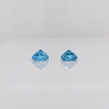 Gemstones-Loose Swiss Blue Topaz Natural Gemstones | Round | 5mm 6mm 7mm 8mm 9mm 10mm 11mm | December Birthstone | Jewelry Center Stone | Certified - NNJGemstones