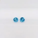 Gemstones-Loose Swiss Blue Topaz Natural Gemstones | Round | 5mm 6mm 7mm 8mm 9mm 10mm 11mm | December Birthstone | Jewelry Center Stone | Certified - NNJGemstones