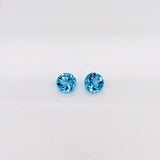 Gemstones-Loose Swiss Blue Topaz Natural Gemstones | Round | 5mm 6mm 7mm 8mm 9mm 10mm 11mm | December Birthstone | Jewelry Center Stone | Certified - NNJGemstones