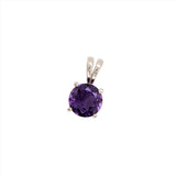 Rabbit Bail Solitaire Amethyst Pendant