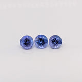 Gemstones-Certified Earth Mined Tanzanite Single Loose Gemstone | Round | 3.5mm 4mm 5mm 6mm 6.5mm 7mm 8mm 10mm | December Birthstone | Block D - NNJGemstones