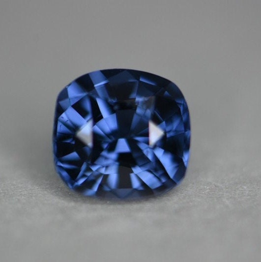 Gemstones-Medium-Dark Strongly Greenish Blue Spinel | Cushion 8x7x5mm | August Birthstone | 2 Carats | Untreated | Blue Jewelry Center Stone - NNJGemstones