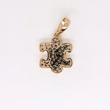 Autism Awareness Pendant with Sapphire, Emerald, Ruby, and Diamond Accents | Puzzle Piece Design